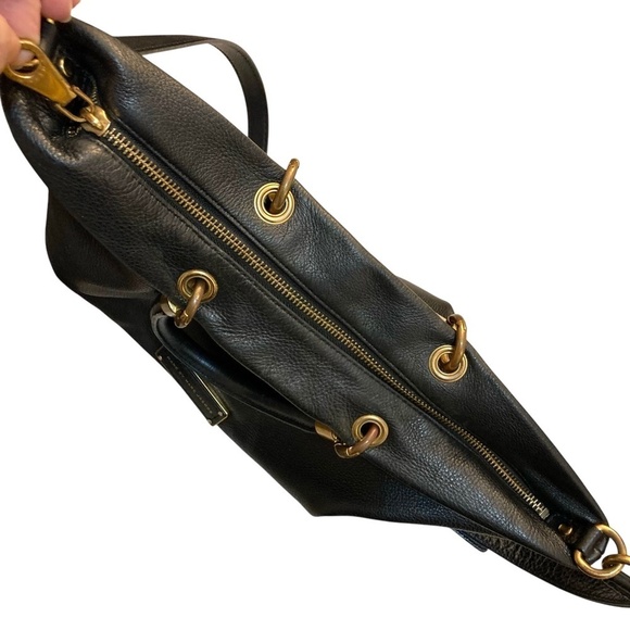 MARC BY MARC JACOBS Pebbled Italian Leather Convertible Crossbody Hobo Bag - Picture 8 of 11